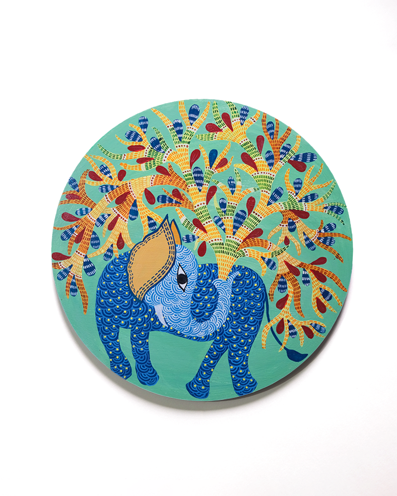 Gond Painting Elephant